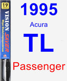 Passenger Wiper Blade for 1995 Acura TL - Vision Saver