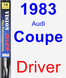Driver Wiper Blade for 1983 Audi Coupe - Vision Saver