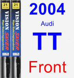 Front Wiper Blade Pack for 2004 Audi TT - Vision Saver