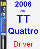 Driver Wiper Blade for 2006 Audi TT Quattro - Vision Saver