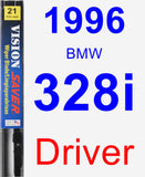 Driver Wiper Blade for 1996 BMW 328i - Vision Saver