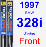 Front Wiper Blade Pack for 1997 BMW 328i - Vision Saver