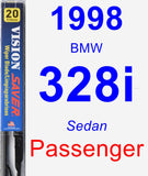 Passenger Wiper Blade for 1998 BMW 328i - Vision Saver