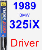 Driver Wiper Blade for 1989 BMW 325iX - Vision Saver