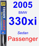 Passenger Wiper Blade for 2005 BMW 330xi - Vision Saver