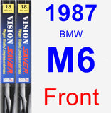 Front Wiper Blade Pack for 1987 BMW M6 - Vision Saver
