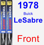 Front Wiper Blade Pack for 1978 Buick LeSabre - Vision Saver