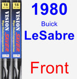 Front Wiper Blade Pack for 1980 Buick LeSabre - Vision Saver