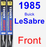 Front Wiper Blade Pack for 1985 Buick LeSabre - Vision Saver