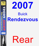 Rear Wiper Blade for 2007 Buick Rendezvous - Vision Saver