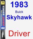 Driver Wiper Blade for 1983 Buick Skyhawk - Vision Saver