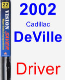 Driver Wiper Blade for 2002 Cadillac DeVille - Vision Saver