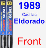 Front Wiper Blade Pack for 1989 Cadillac Eldorado - Vision Saver