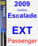 Passenger Wiper Blade for 2009 Cadillac Escalade EXT - Vision Saver