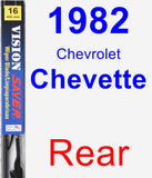 Rear Wiper Blade for 1982 Chevrolet Chevette - Vision Saver