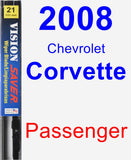 Passenger Wiper Blade for 2008 Chevrolet Corvette - Vision Saver