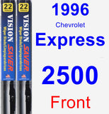 Front Wiper Blade Pack for 1996 Chevrolet Express 2500 - Vision Saver