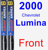Front Wiper Blade Pack for 2000 Chevrolet Lumina - Vision Saver