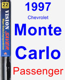 Passenger Wiper Blade for 1997 Chevrolet Monte Carlo - Vision Saver