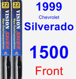 Front Wiper Blade Pack for 1999 Chevrolet Silverado 1500 - Vision Saver