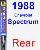 Rear Wiper Blade for 1988 Chevrolet Spectrum - Vision Saver