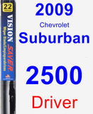 Driver Wiper Blade for 2009 Chevrolet Suburban 2500 - Vision Saver