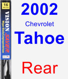 Rear Wiper Blade for 2002 Chevrolet Tahoe - Vision Saver