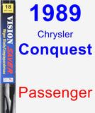 Passenger Wiper Blade for 1989 Chrysler Conquest - Vision Saver