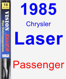 Passenger Wiper Blade for 1985 Chrysler Laser - Vision Saver