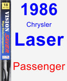 Passenger Wiper Blade for 1986 Chrysler Laser - Vision Saver