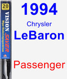 Passenger Wiper Blade for 1994 Chrysler LeBaron - Vision Saver
