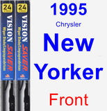 Front Wiper Blade Pack for 1995 Chrysler New Yorker - Vision Saver