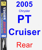Rear Wiper Blade for 2005 Chrysler PT Cruiser - Vision Saver
