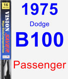 Passenger Wiper Blade for 1975 Dodge B100 - Vision Saver