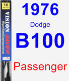 Passenger Wiper Blade for 1976 Dodge B100 - Vision Saver