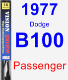 Passenger Wiper Blade for 1977 Dodge B100 - Vision Saver