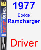 Driver Wiper Blade for 1977 Dodge Ramcharger - Vision Saver
