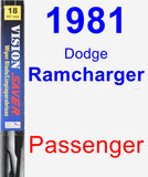 Passenger Wiper Blade for 1981 Dodge Ramcharger - Vision Saver