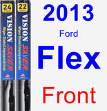 Front Wiper Blade Pack for 2013 Ford Flex - Vision Saver