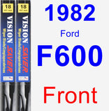 Front Wiper Blade Pack for 1982 Ford F600 - Vision Saver