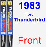 Front Wiper Blade Pack for 1983 Ford Thunderbird - Vision Saver