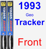 Front Wiper Blade Pack for 1993 Geo Tracker - Vision Saver