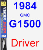 Driver Wiper Blade for 1984 GMC G1500 - Vision Saver