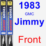 Front Wiper Blade Pack for 1983 GMC Jimmy - Vision Saver