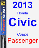 Passenger Wiper Blade for 2013 Honda Civic - Vision Saver