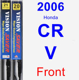 Front Wiper Blade Pack for 2006 Honda CR-V - Vision Saver