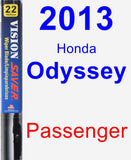 Passenger Wiper Blade for 2013 Honda Odyssey - Vision Saver