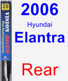 Rear Wiper Blade for 2006 Hyundai Elantra - Vision Saver