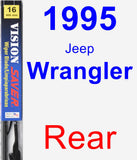Rear Wiper Blade for 1995 Jeep Wrangler - Vision Saver