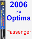 Passenger Wiper Blade for 2006 Kia Optima - Vision Saver